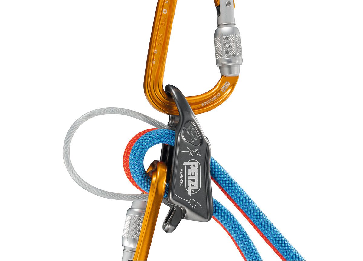 Petzl Reverso mørk grå taubrems - Bilde 4