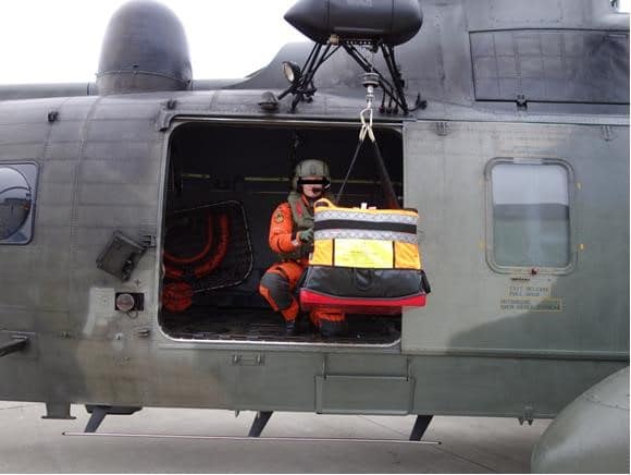 Ruth Lee Helicopter Loading Bag Rope Rescue Norway Kystvakta