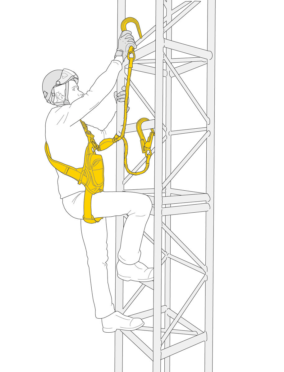 Petzl Absorbica-Y fallsikringskit - Bilde 2